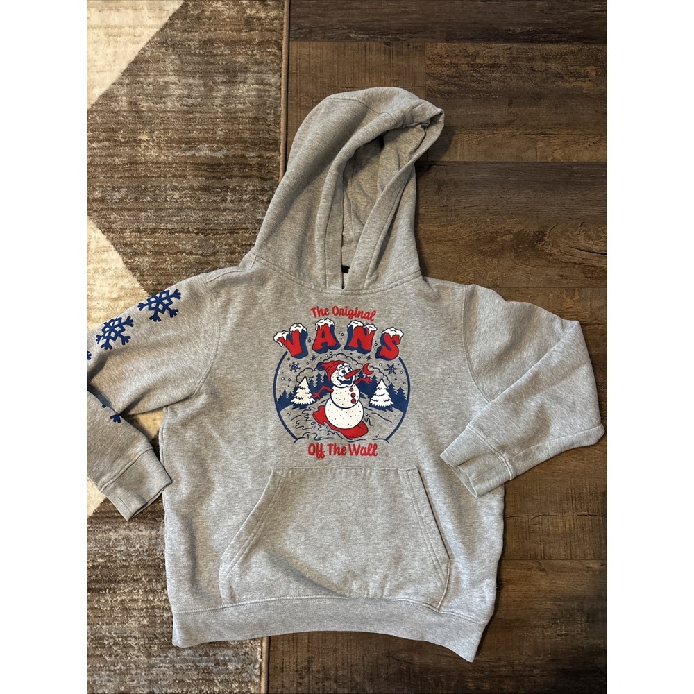 VANS Off The Wall Snowman Snowboarding Winter Hoody Kids Youth Small